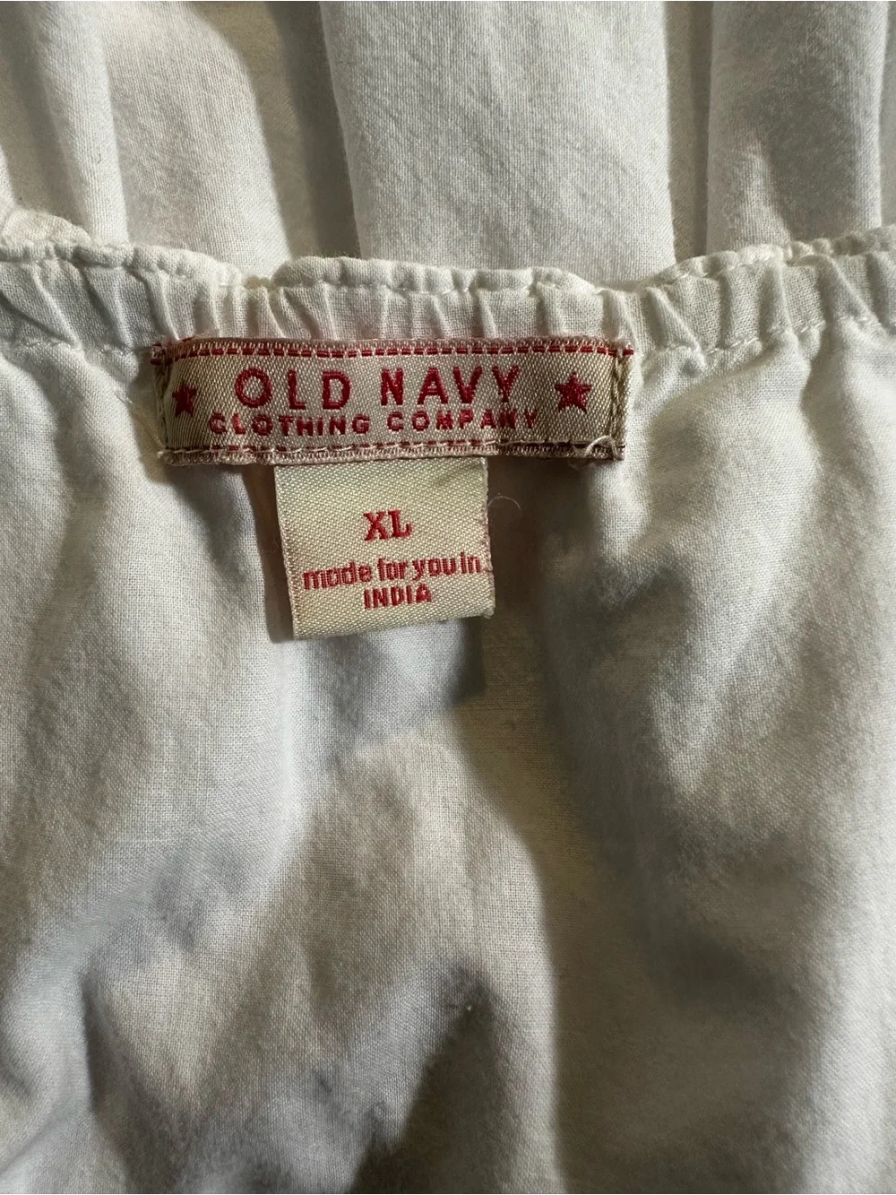 Vintage Old Navy Girls White Eyelet Sundress XL Boho Cottagecore Cotton